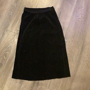 Long black skirt